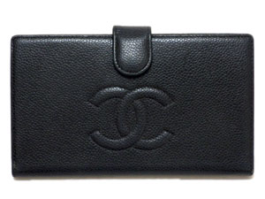 シャネル/シャネルのバッグ、シャネルの財布/シャネル/キャビアスキン Wホック財布