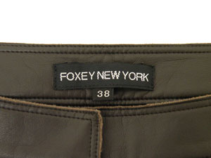 フォクシー/フォクシー FOXEY NEW YORK/ストレッチレザーパンツ【SALE】