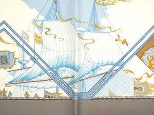 エルメス/エルメスのバッグ、エルメスの財布の専門店/エルメス/カレ90 スカーフ 【Au-dela des cinq mers （5つの海を越えて）】